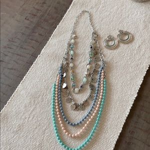 Necklace and earrings